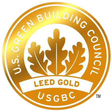 迪乐堡leed黄金级认证标志