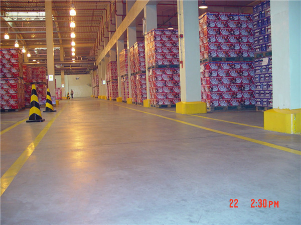 百威啤酒饮料车间地面——密封固化地坪